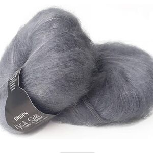 Lot of 7 Skeins  DROPS Kid-Silk knitting yarn 25g